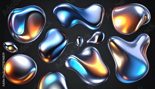 Abstract colorful swirling liquid motion patterns.