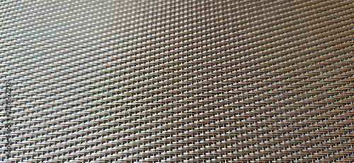 Foto Woven PVC-Vinyl placemats are made from PVC plastic woven with polyester fibers