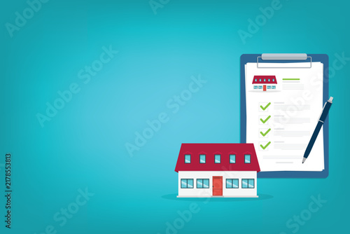 Residential Property Application and Home Approval Checklist Illustration
