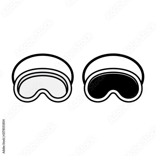 Goggles for skiing and snowboarding sports equipment