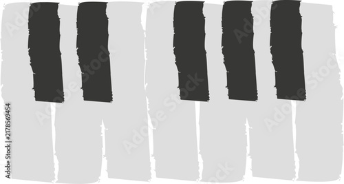Piano Keys Abstract Art