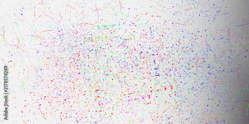 Принти на полотні Abstract colorful confetti background, vibrant pastel paper particles on white,