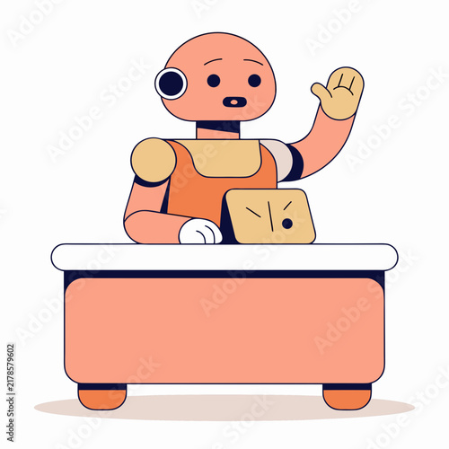 Smart speaker or AI assistant device, flat vector icon