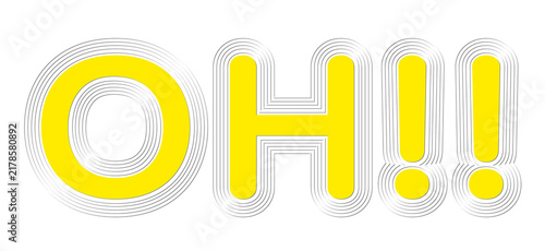 Photography Transparent oh funky stroke lettering