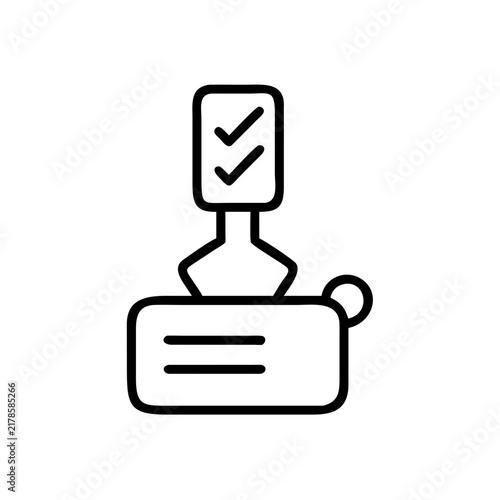 Task management icon with checklist and documents for workflow complete.