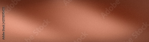 Fotografía Copper and bronze metallic grainy abstract background texture in wide format wit