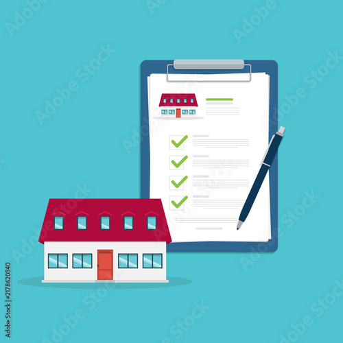 Home Buying Checklist and Property Purchase Documents Illustration
