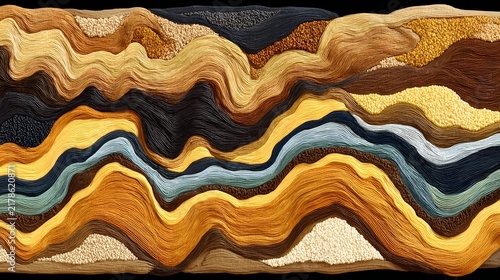art of layered sketch textures creating visual rhythm and depth