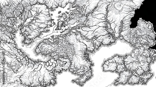art of nature interpreted through minimalist hand drawn strokes