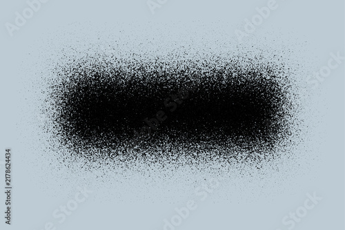 Abstract digital texture resembling a fragmented or dissolving rectangular shape on a light gray background