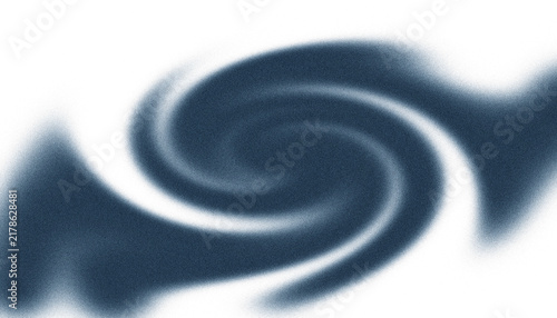 Abstract Dark Blue Spiral Swirl Pattern on White Grainy Texture Background