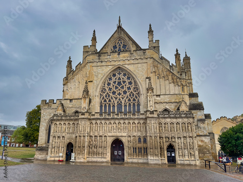 Obraz na płótnie Exeter Cathedral West Front Gothic Architecture, Devon, England