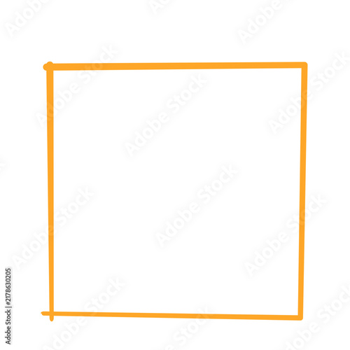 Orange Square Border 