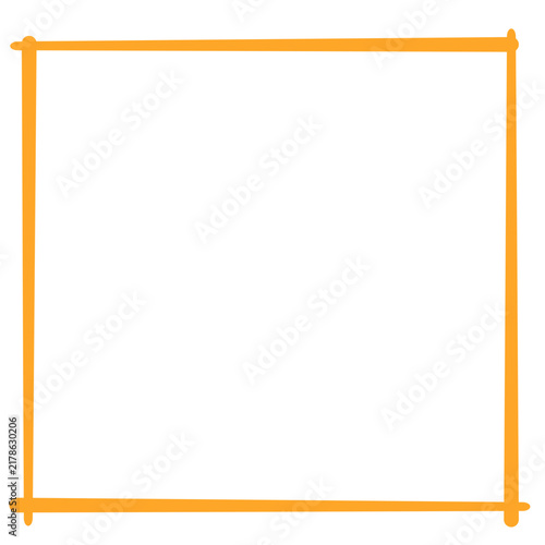 Orange Square Border 