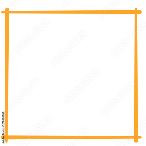 Orange Square Border 