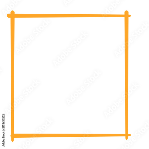 Orange Square Border 