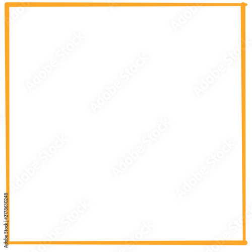 Orange Square Border 