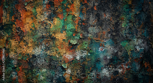 Old Rusty Metal Surface with Peeling Paint, Weathered Brown Grunge Texture, Rough Aged Steel Background for Vintage Industrial Wallpaper and Creative Design