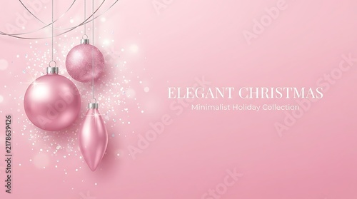Elegant pink background with delicate pearl necklaces and soft lighting effects