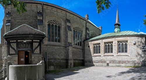 Stefanskyrkan (Saint Stephen's Church) in Vanadislunden Park in the Vasastaden district of Stockholm, Sweden.