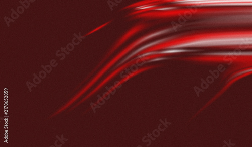 Abstract Red and Silver Flowing Light Streaks Background