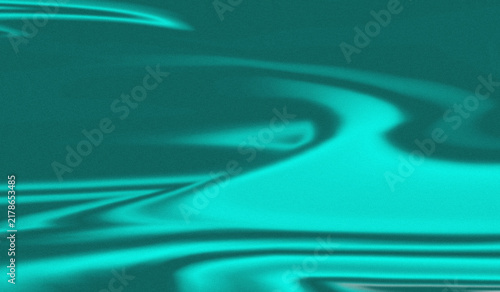 Abstract Turquoise Flowing Light Waves Background