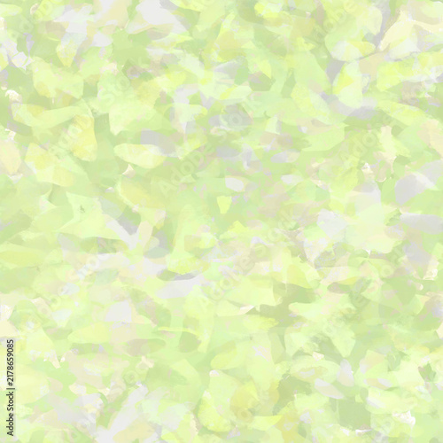 Soft Green and Yellow Organic Leaf Seamless Pattern Background
