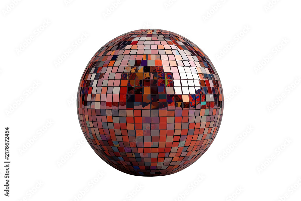 Fototapeta premium Colorful Mirrored Disco Ball