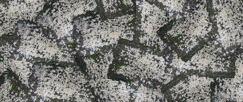 Abstract Overlapping Dark Concrete Texture Square Patch Pattern Background for Graphic Design