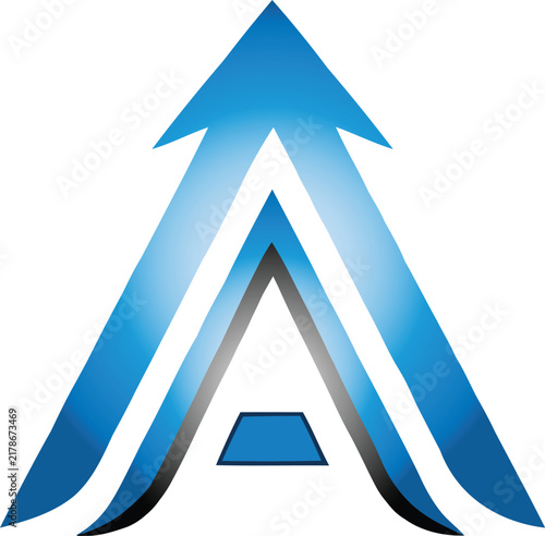 blue arrow symbol