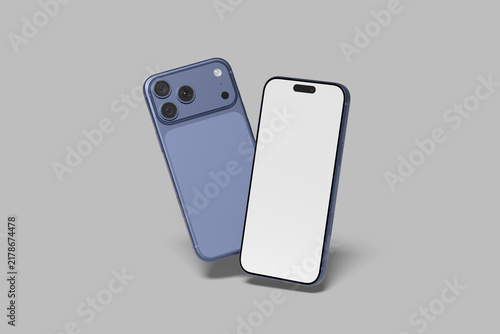 Phone Screen Blank Mockup Template