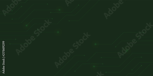 Dark green cyber tech background