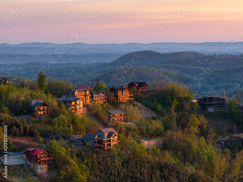 sunrise over gatlinburg tennessee