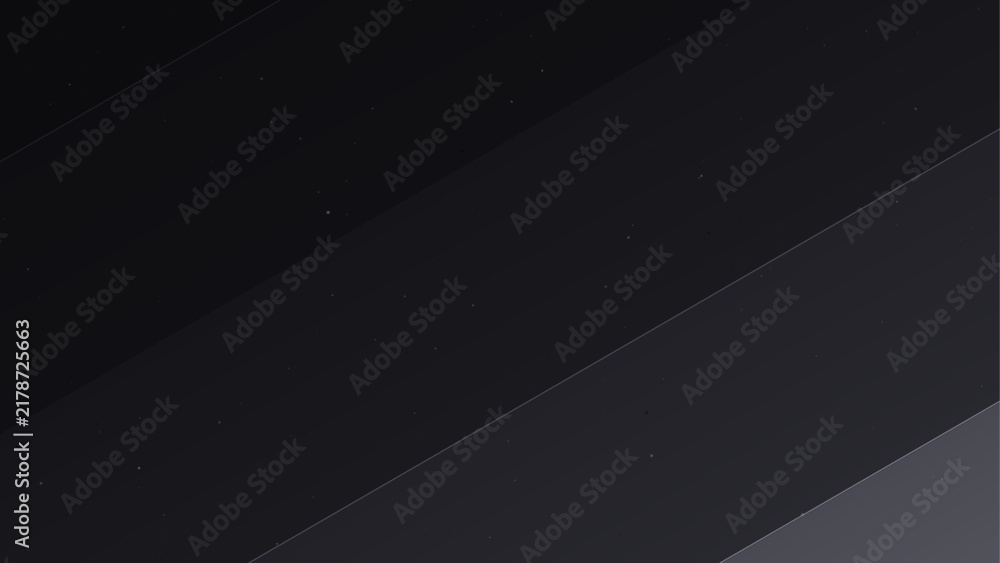 Obraz premium Abstract charcoal diagonal stripe background with dust and speckle texture, glass edge highlights and wide layered panels, modern textured backdrop for business presentation, banner and web design