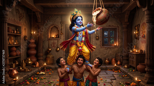 Krishna Janmashtami dahihandi 