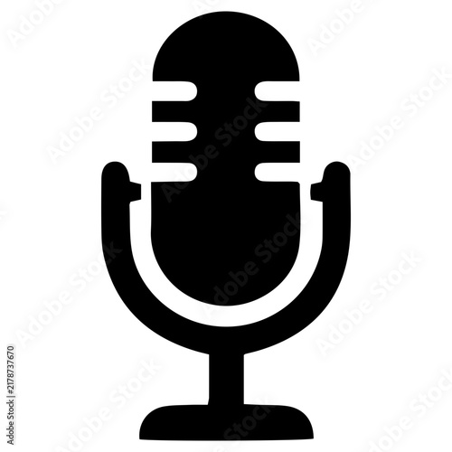 Studio Mircophone Glyph Icon