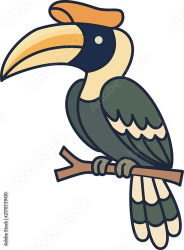 Endangered Tropical Rainforest Bird