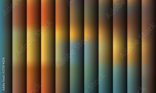 Abstract background with vertical gradient stripes in warm orange, yellow, and teal tones, creating a smooth and modern blurred light effect