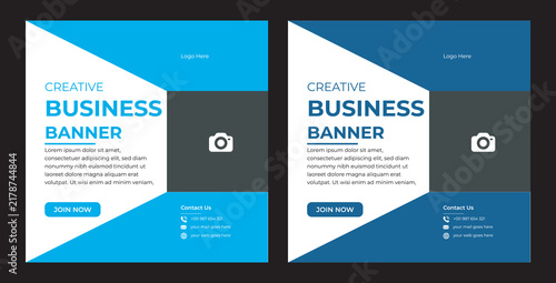 Set of Modern Business banner for social media post. Vector design isolated Client testimonials or customer feedback social media post web banner template
