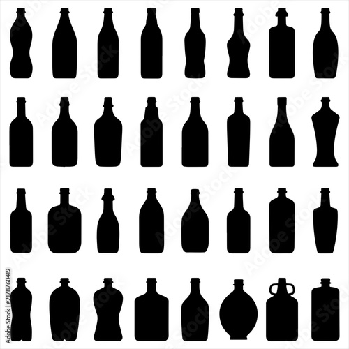 Beverage Bottle Silhouettes