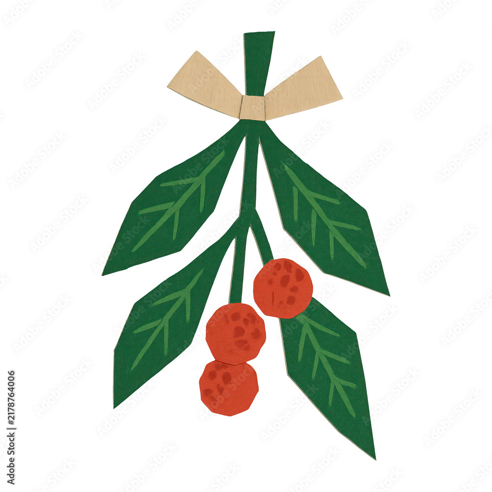 Obraz premium PNG Festive botanical holiday decoration