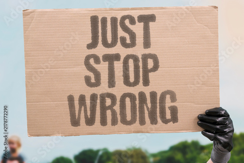 Canvastavla "Just stop wrong" Unjustified traffic stop violates rights