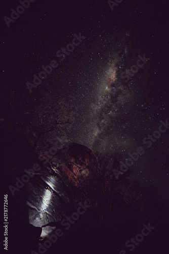 Принти на полотні Milk y Way and the Dark Constellations of the Inca Empire (Southern Hemisphere)