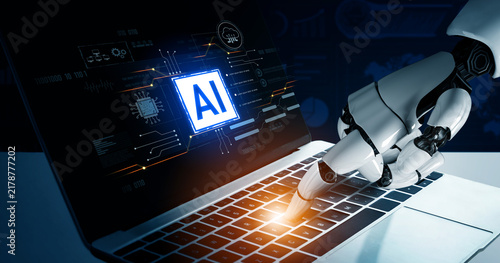 Fotografía AI helps illustrate core digital circuitry and integration with advanced AI syst