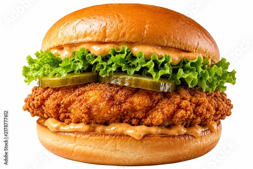 Naklejka Crispy Chicken Sandwich
