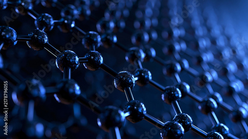 Graphene Molecular Lattice Structure in Blue Light