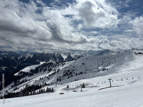 fun on the skiing slope