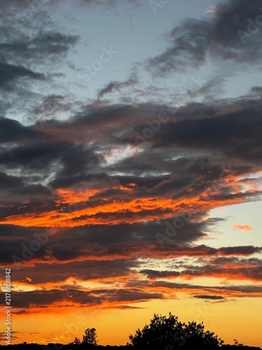 Wall Mural sunset in the clouds