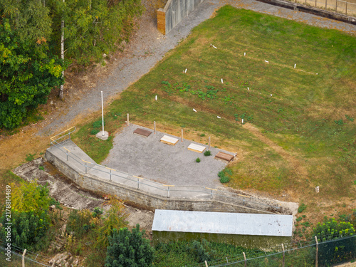 Fotografie High-angle View of a Small Arms Shooting Range With Firing Platforms
