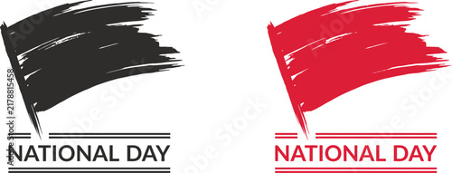 Celebrating china's national day with vibrant brushstroke flags a vector illustration representing patriotism pride and the spirit of the people's republic of china